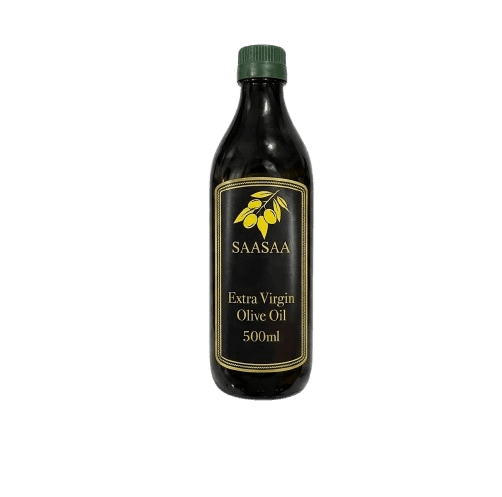 Saasaa Extra Virgin Olive Oil Glass Bottle 500ml
